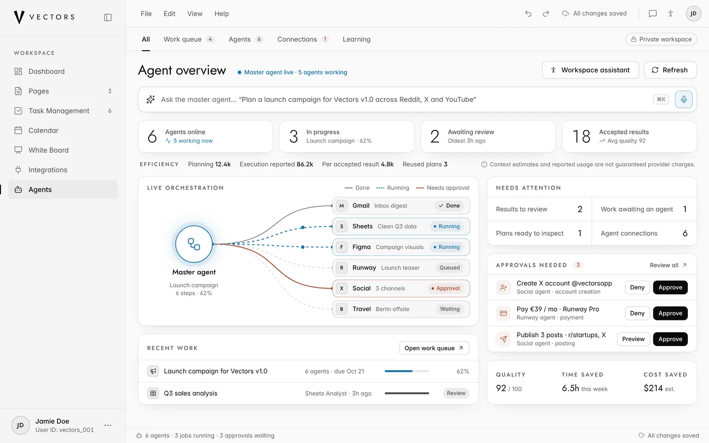 Agents overview (sample)